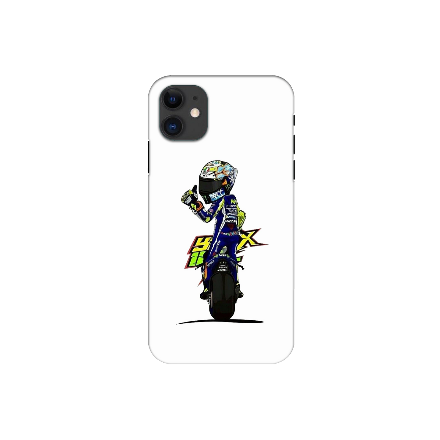 Sensy Gift Race Bike doodle Printed Iphone 12 Back Cover