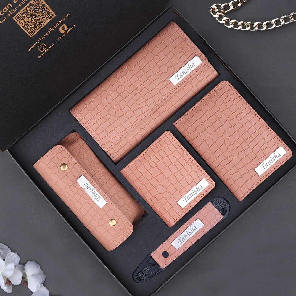 Personalized 5 in 1 Gift Set for women's