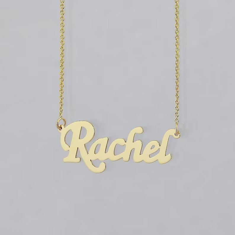 Custom Name Necklace, Gold & Rose Gold Plated / Silver .