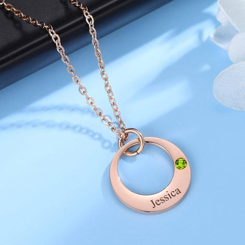 Personalized Birthstone Necklace