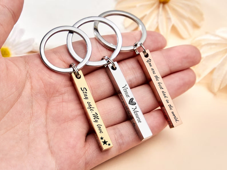 Personalized Custom Bar Keychain