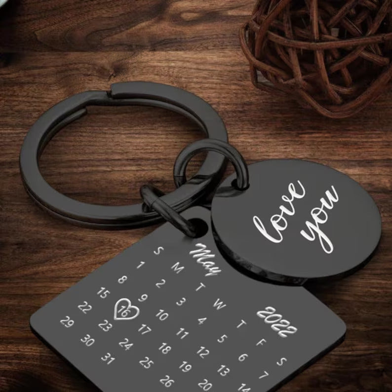 Personalized Calendar Keychain