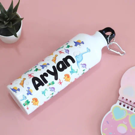 Cute Dino Personalized Sipper Bottle For Kids
