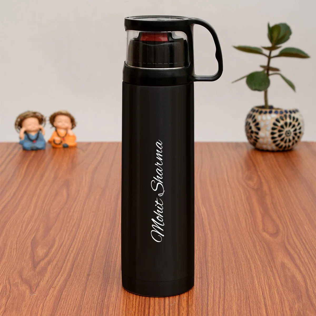 Personalized Vacuum Insulated Flask With Cup Lid
