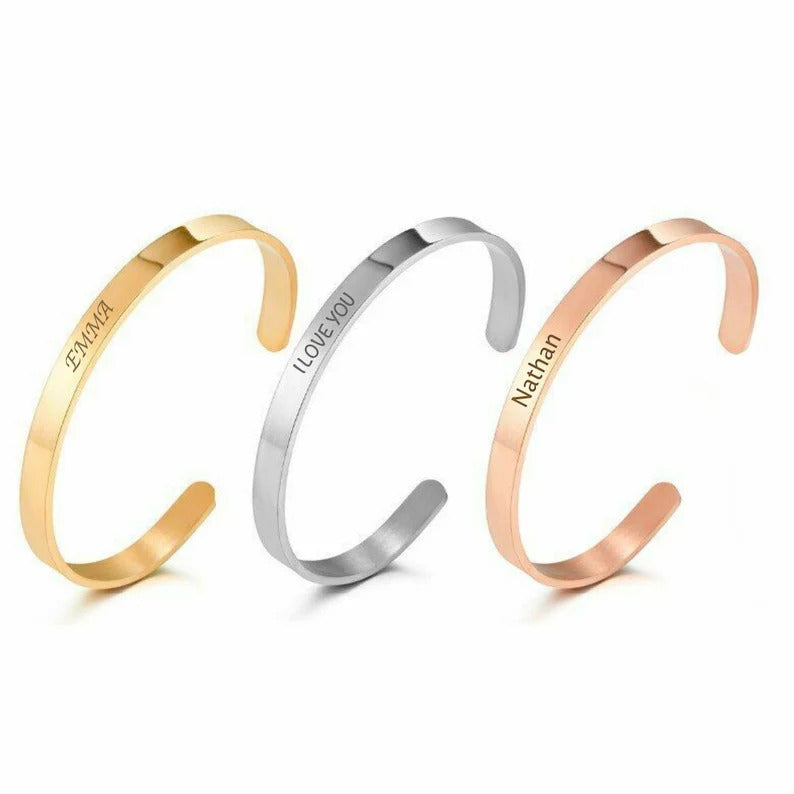 Personalized Cuff Bracelet for Woman