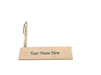Personalized wooden Pen Box with name engraved
