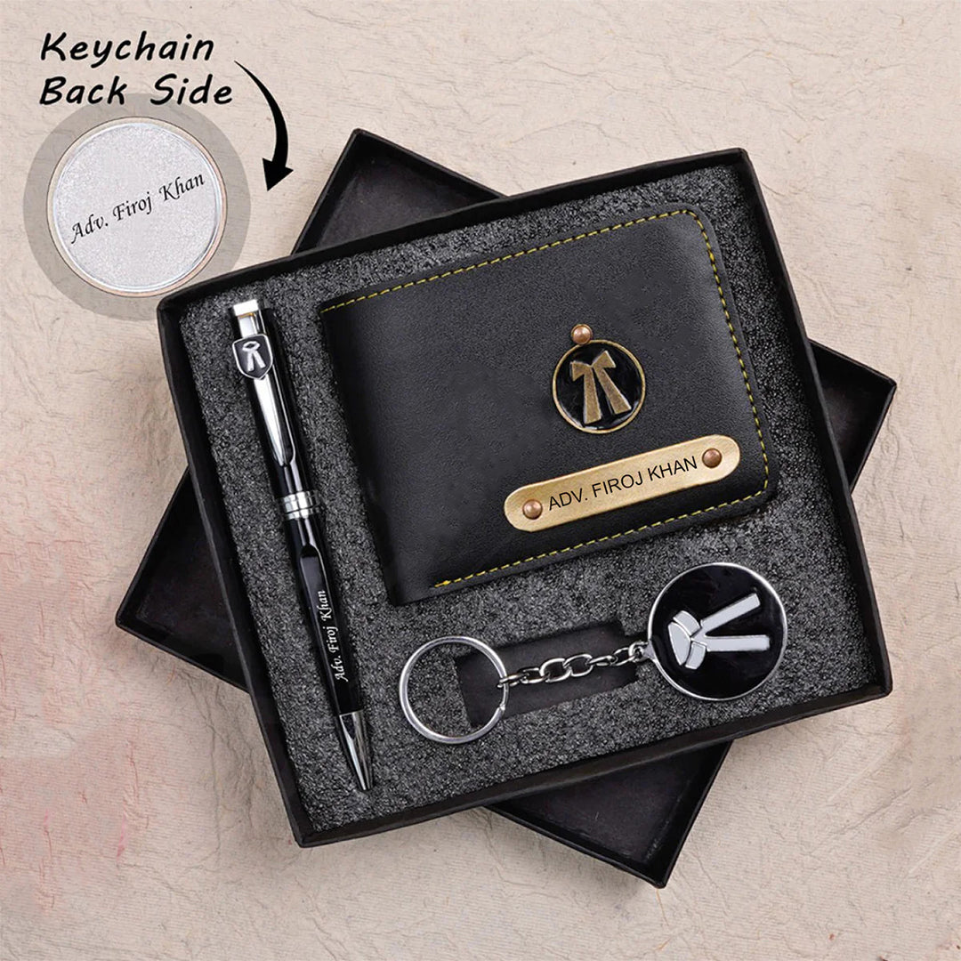 Personalized Wallet Pen & Key Chain Set For Advocates