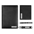 Personalized Men's Office Gift Set – 4-Piece Custom Name Combo with Leather Diary, Wallet, Pen & Keychain – Premium Corporate & Birthday Gift for Him