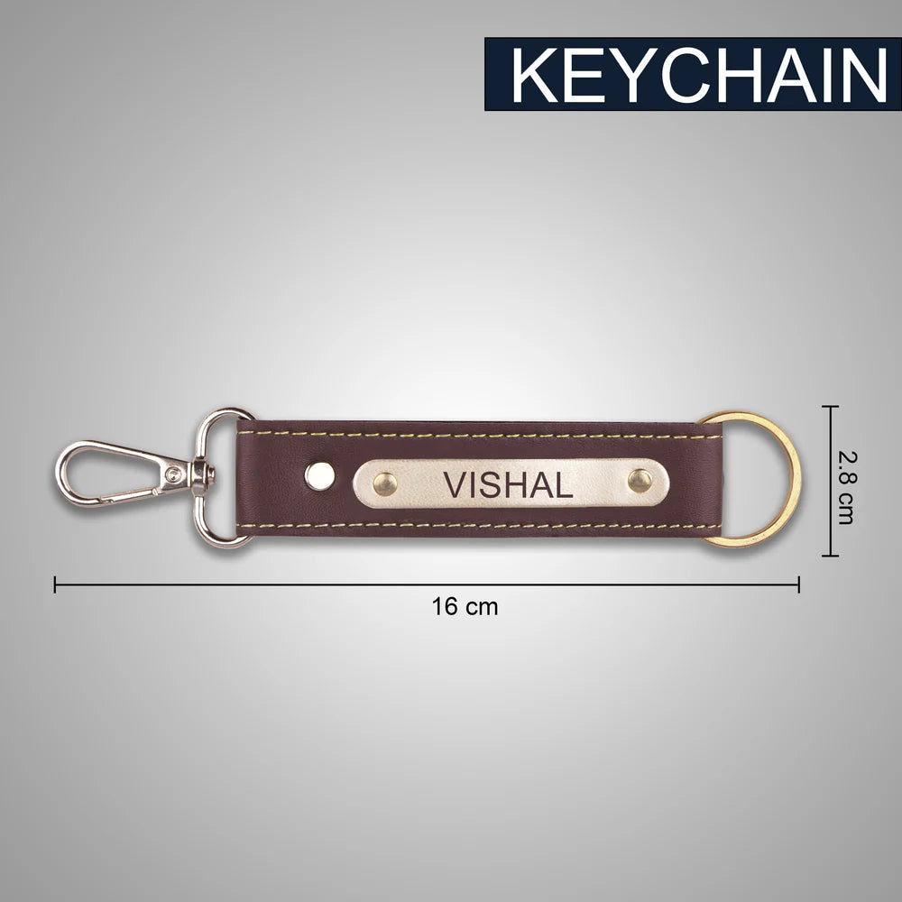 Personalized 3 in 1 combo Gift Set – Custom Name Wallet, Eyewear Case, and Keychain Combo