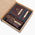Personalized 3 in 1 combo Gift Set – Custom Name Wallet, Eyewear Case, and Keychain Combo