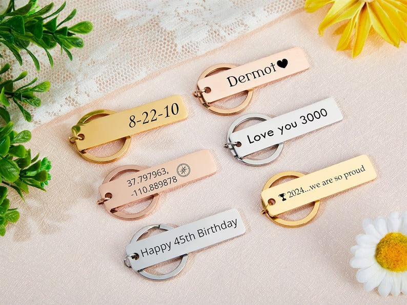 Personalized  Engraved Keychain