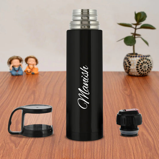 Personalized Vacuum Insulated Flask With Cup Lid