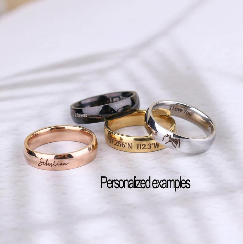 Customized Stackable Stacking Rings