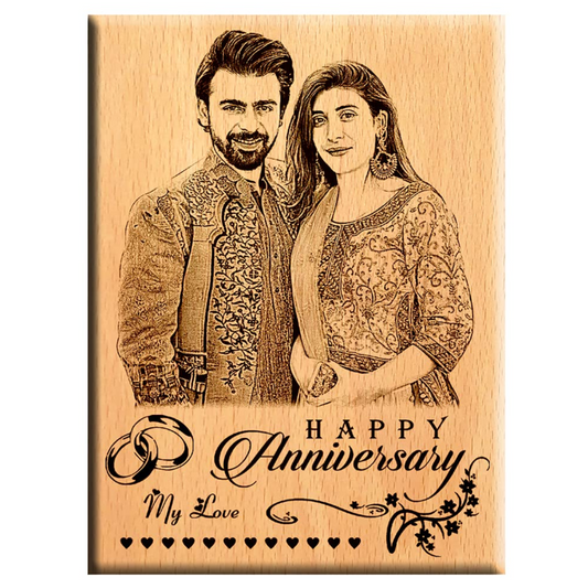 Sensy Gifts Customized Wooden Engraved Frame