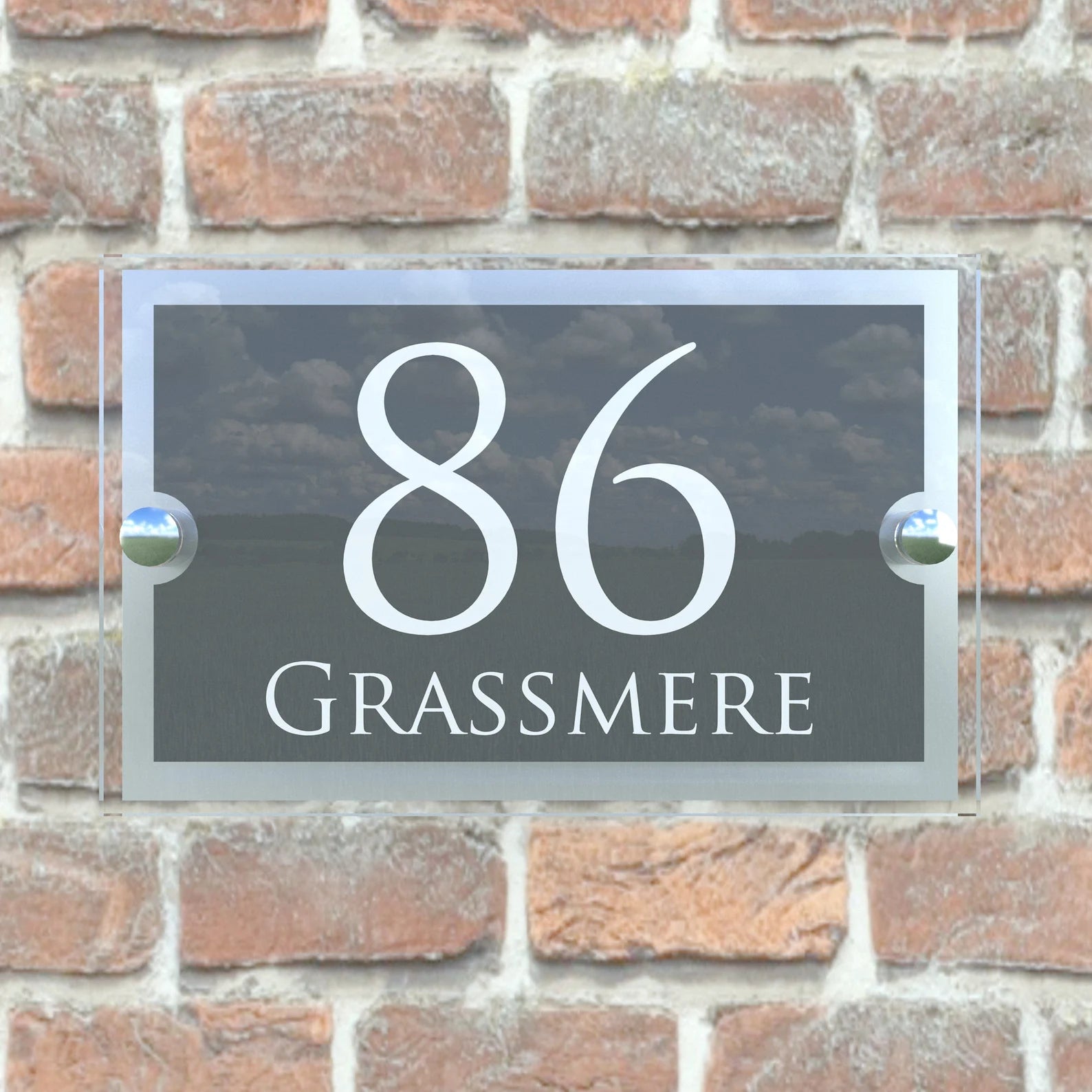 Personalized Acrylic House Number Name Plate