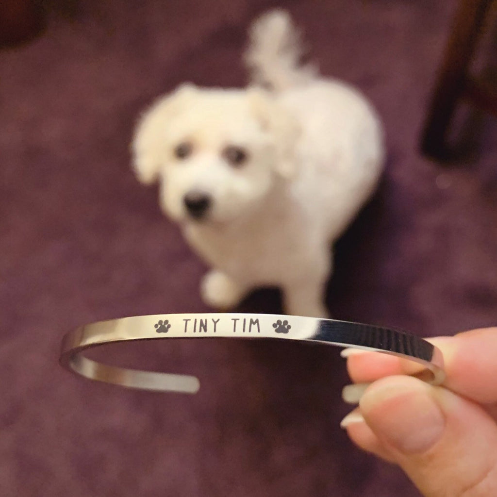 Fancy Personalized Engraved Stainless Steel Bracelet – Unisex Cuff Bracelet