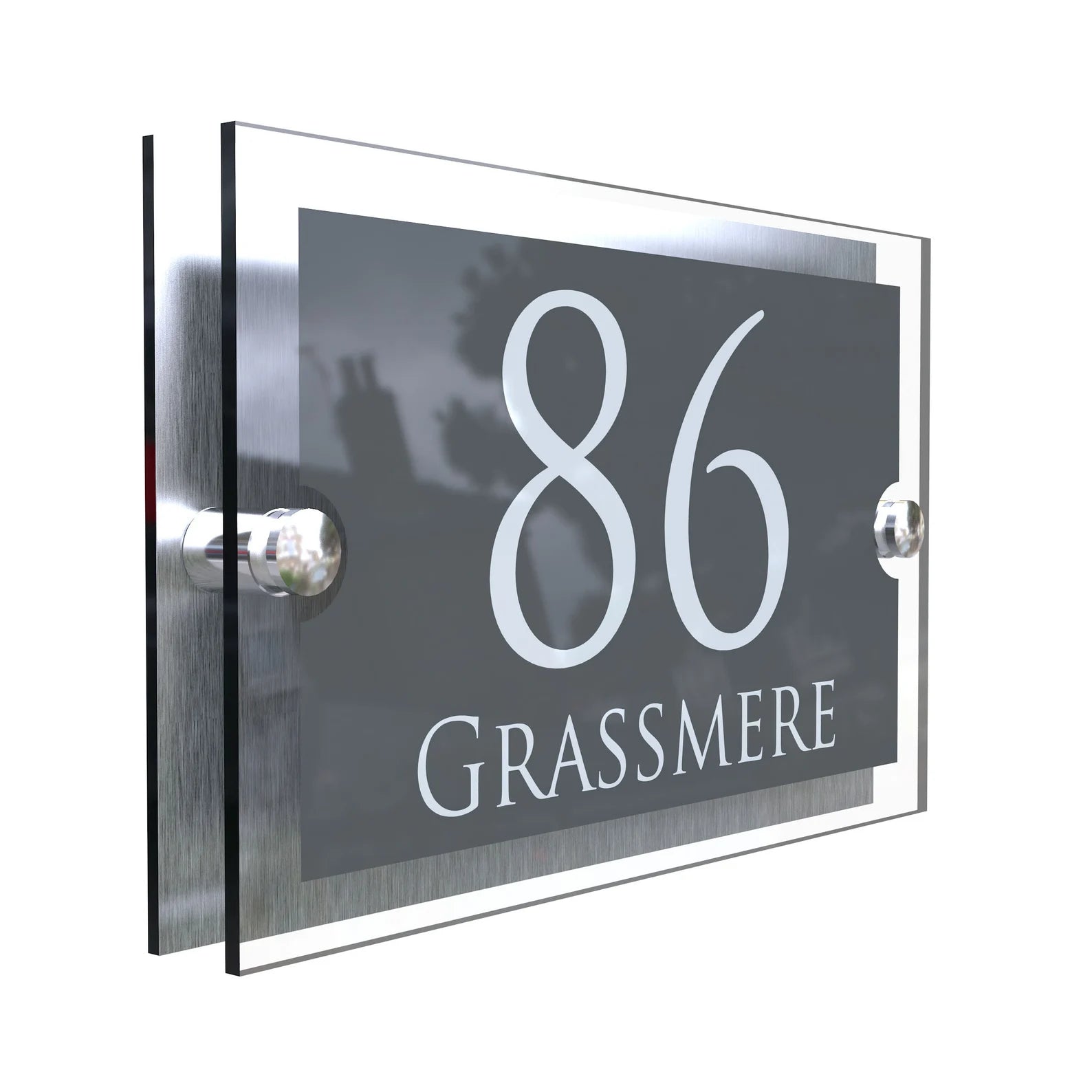 Personalized Acrylic House Number Name Plate