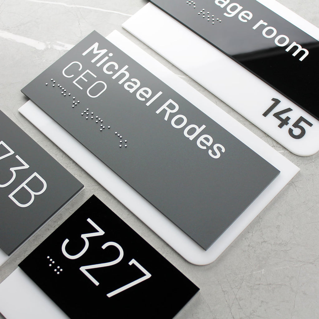 Premium Customized Acrylic House Name Plate with Number