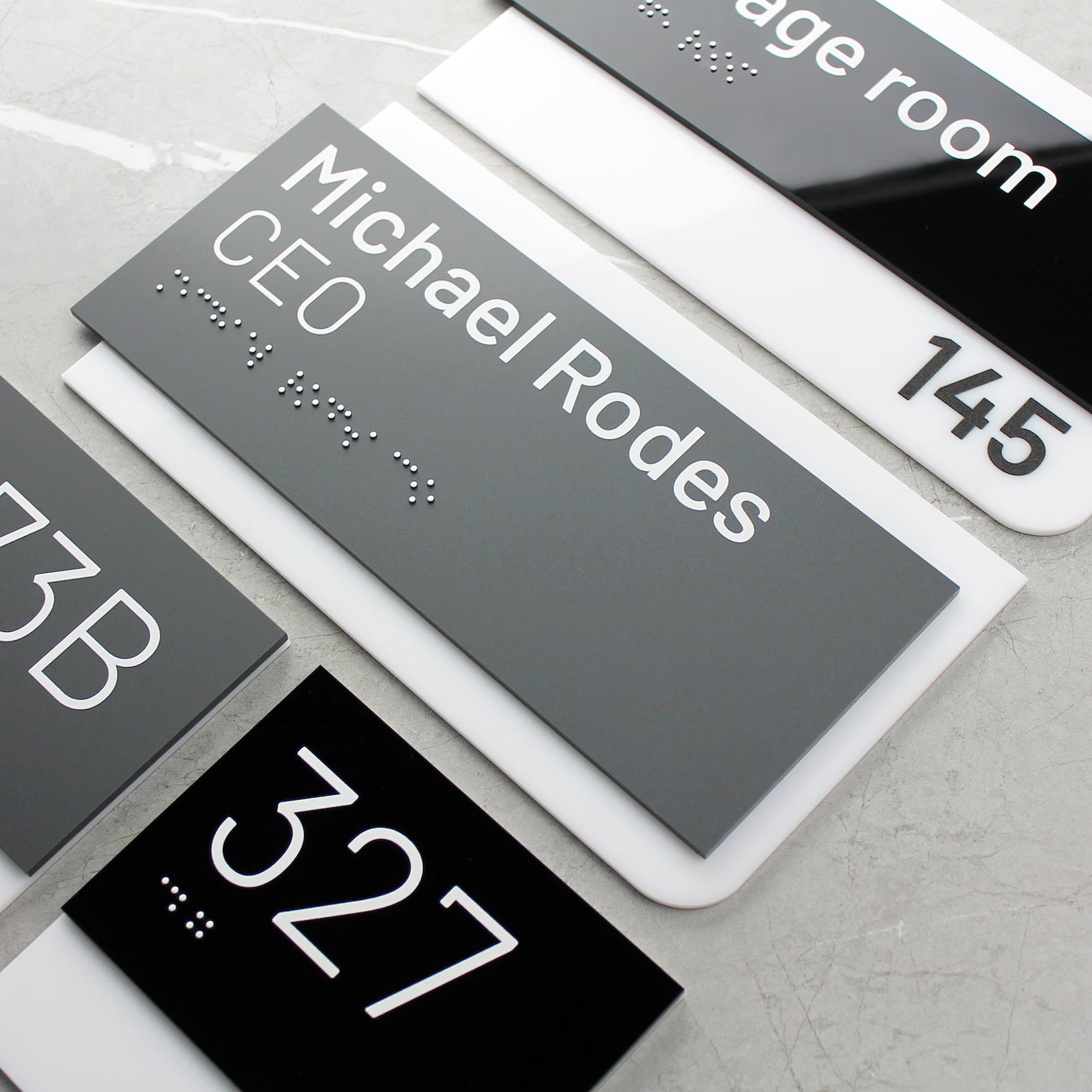 Premium Customized Acrylic House Name Plate with Number
