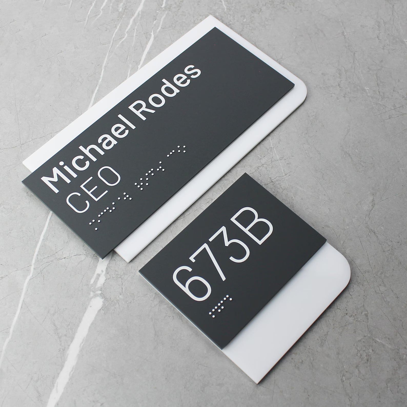 Premium Customized Acrylic House Name Plate with Number