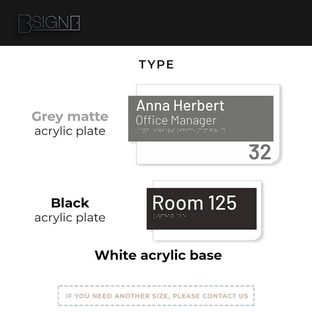 Premium Customized Acrylic House Name Plate with Number