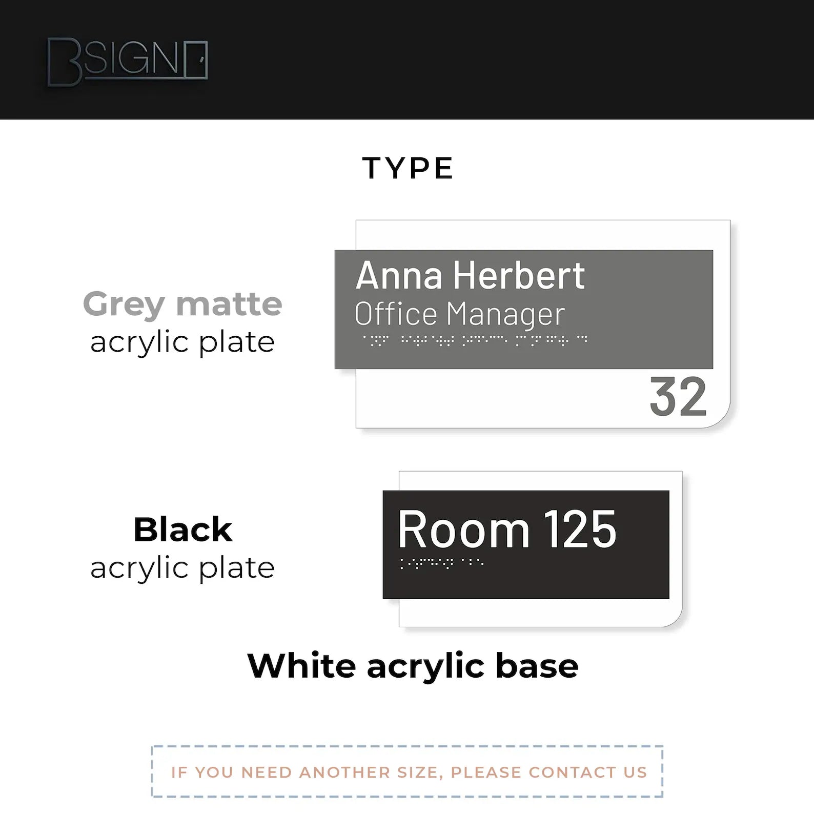 Premium Customized Acrylic House Name Plate with Number