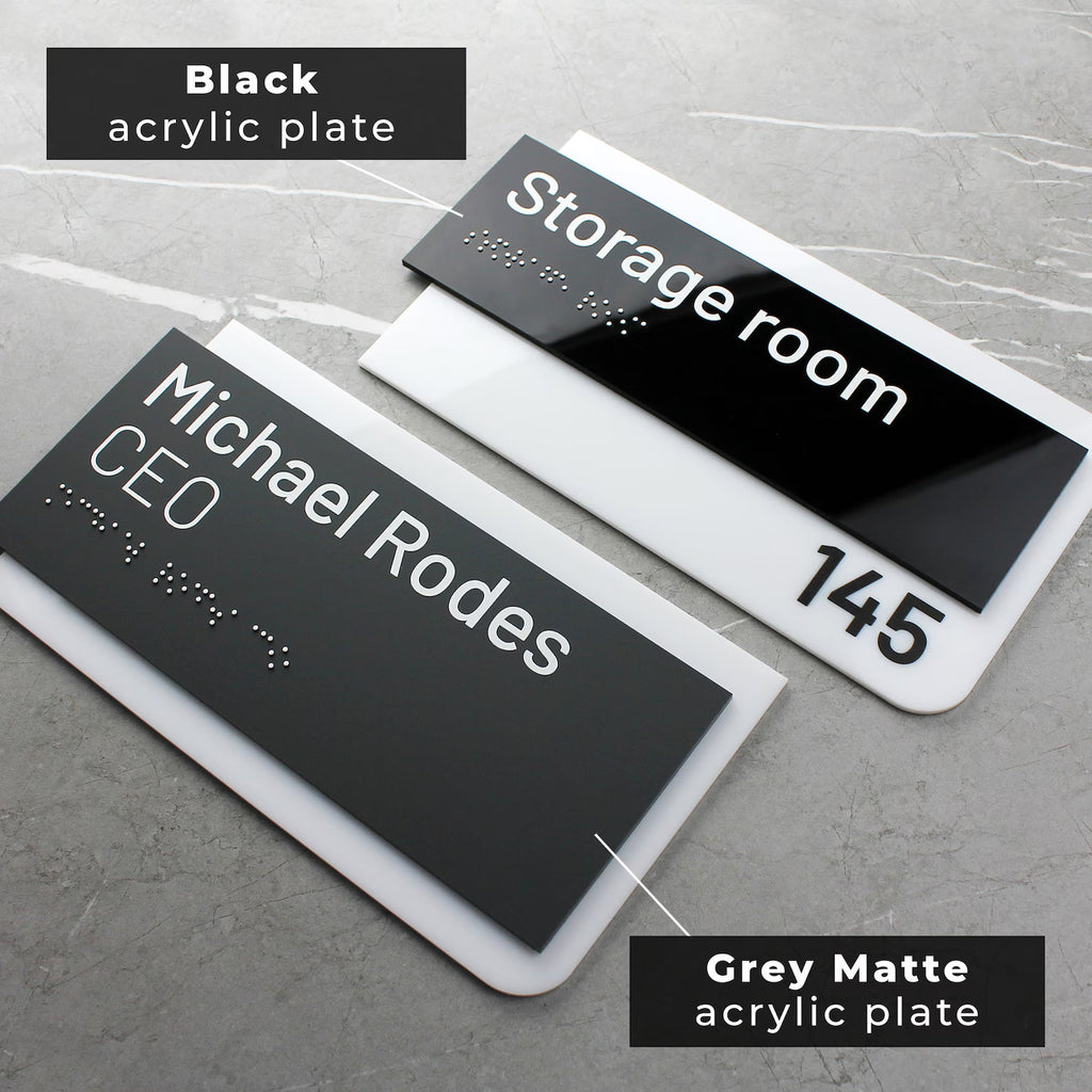 Premium Customized Acrylic House Name Plate with Number