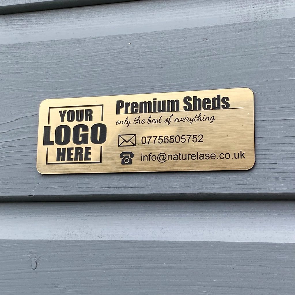 Customized Metal Business Name Plate with Logo