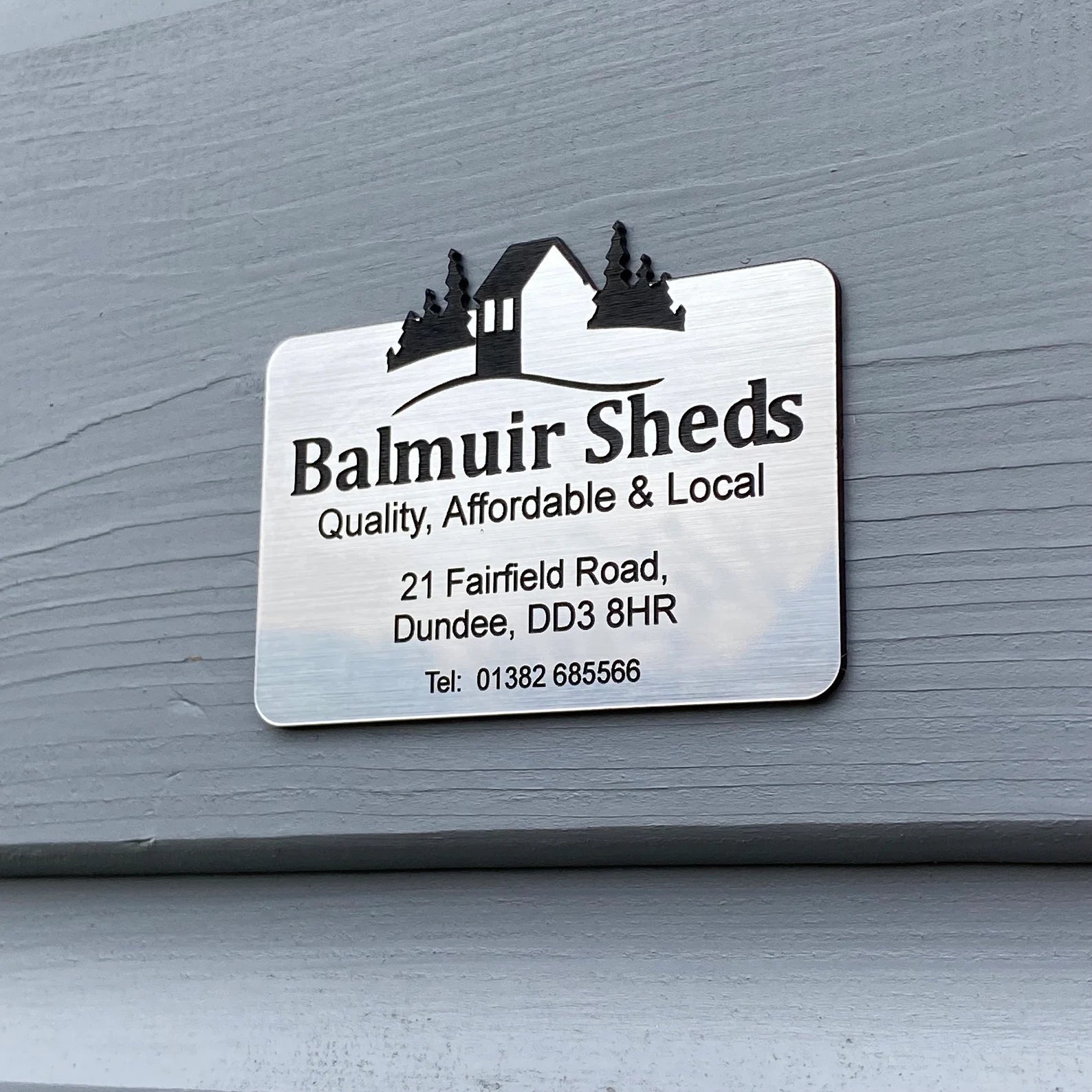 Customized Metal Business Name Plate with Logo