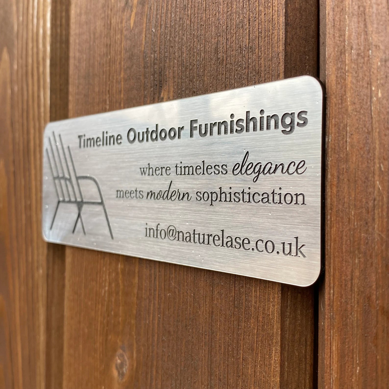 Customized Metal Business Name Plate with Logo