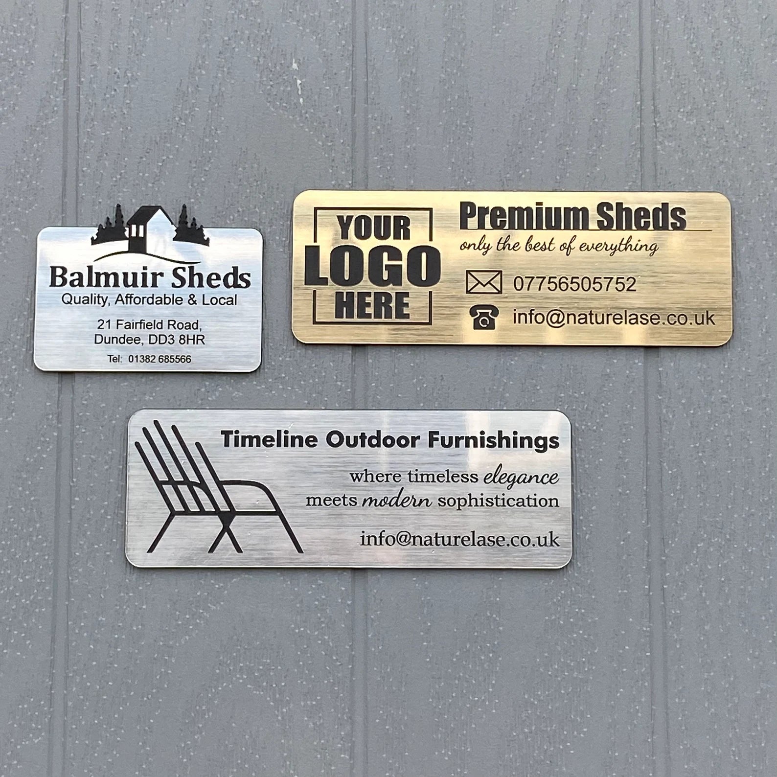 Customized Metal Business Name Plate with Logo