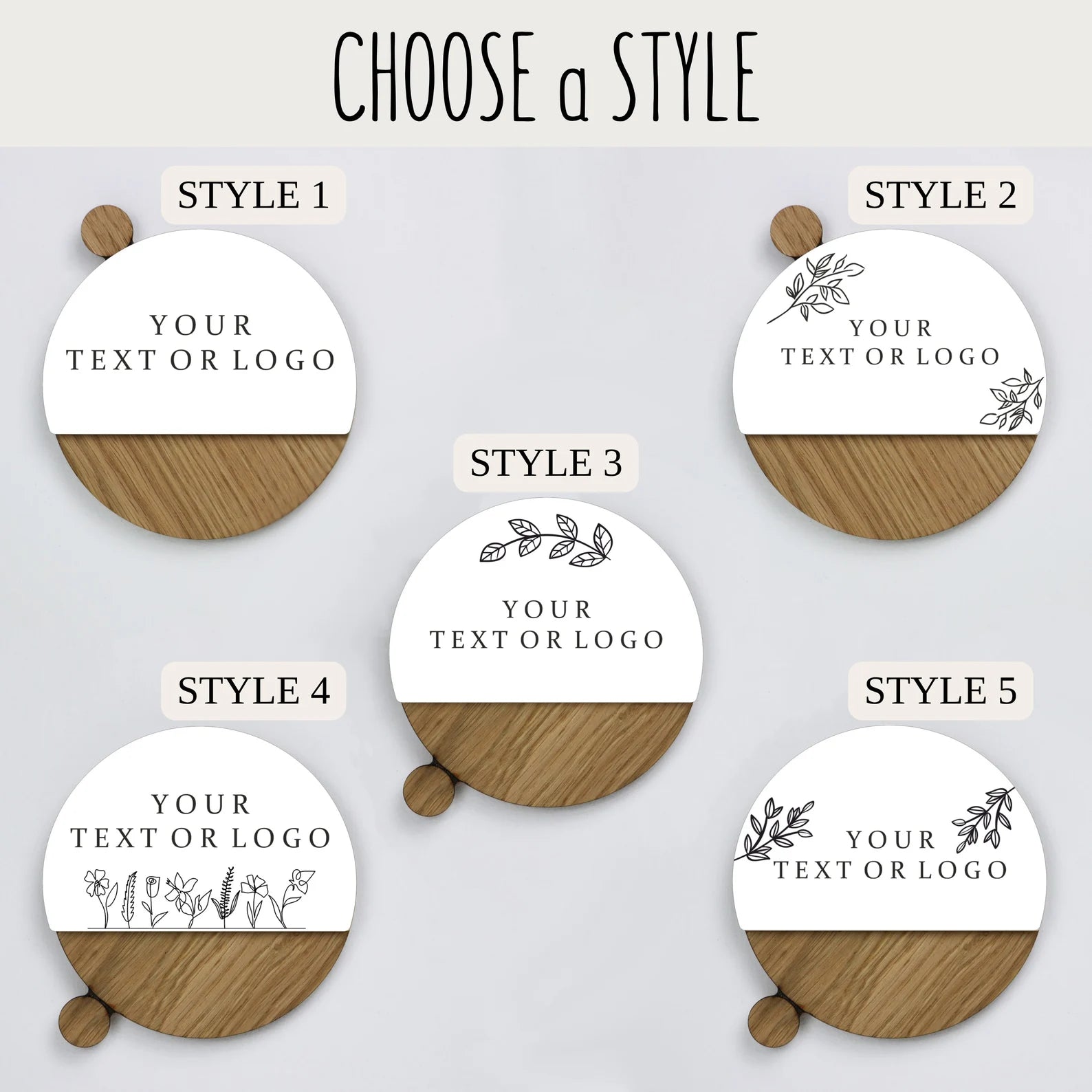 Customizable Flip-Style Door Sign – "Mom’s Office" / Personalized Two-Tone Wood Plaque