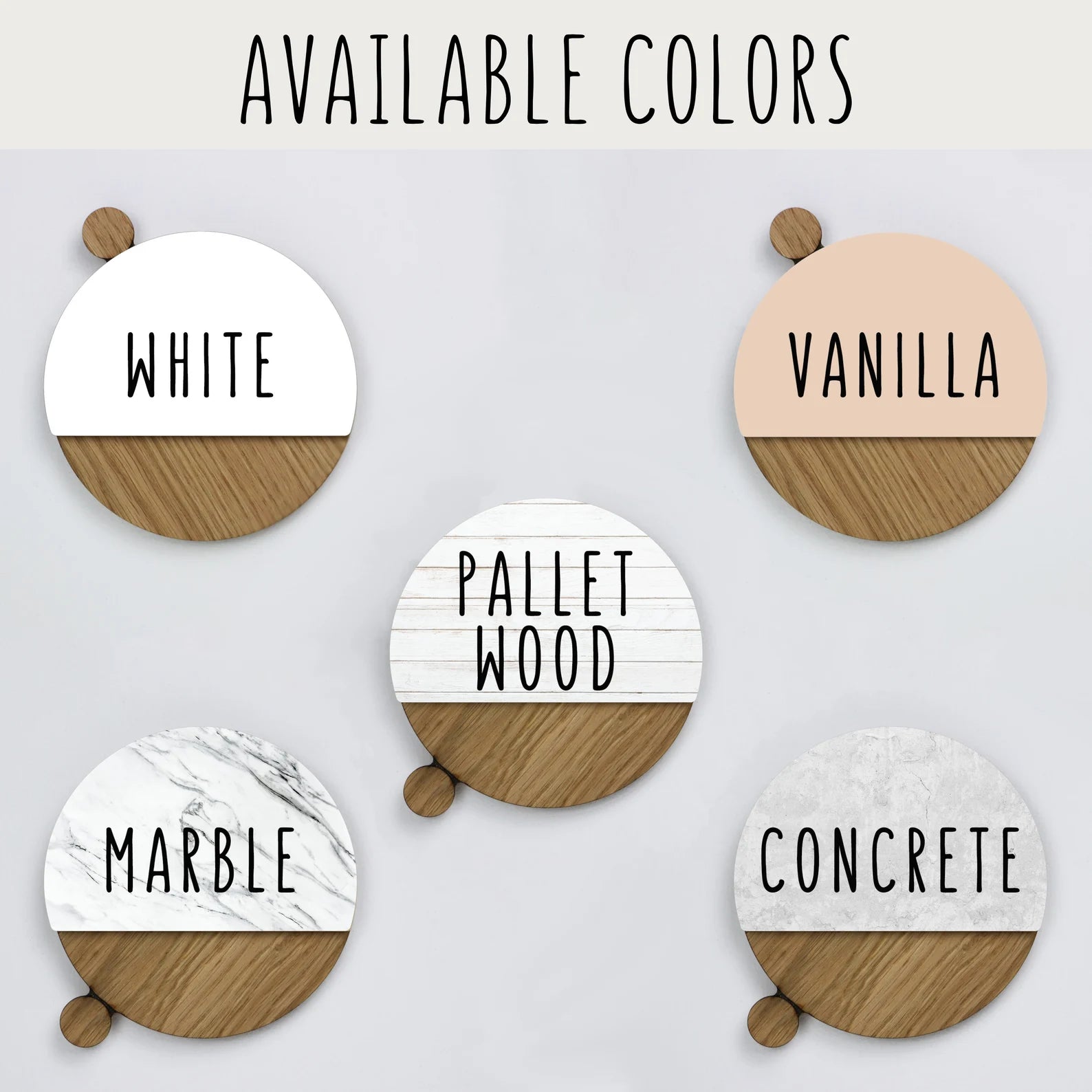 Customizable Flip-Style Door Sign – "Mom’s Office" / Personalized Two-Tone Wood Plaque
