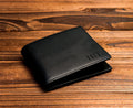 Premium Personalized Men's Leather Wallet – Genuine Handcrafted Bifold with Custom Engraved Initials