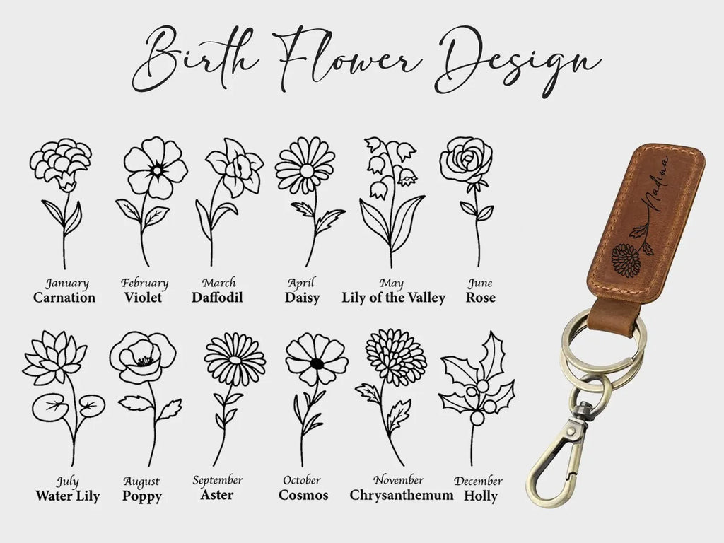 The Heritage Clip:Personalized Full-Grain Leather Lobster Clasp Keychain