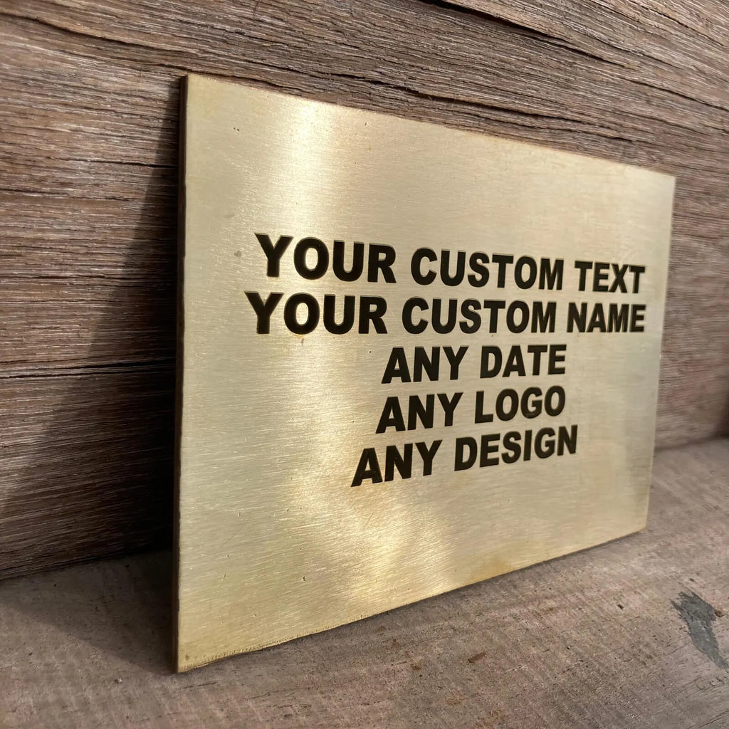 Customized Metal Business Name Plate with Logo