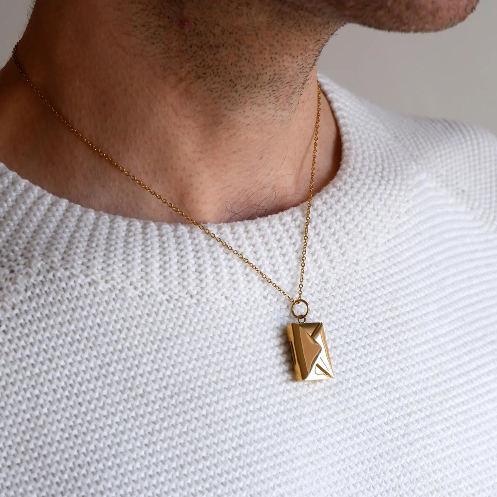 Secret Message Envelope Necklace