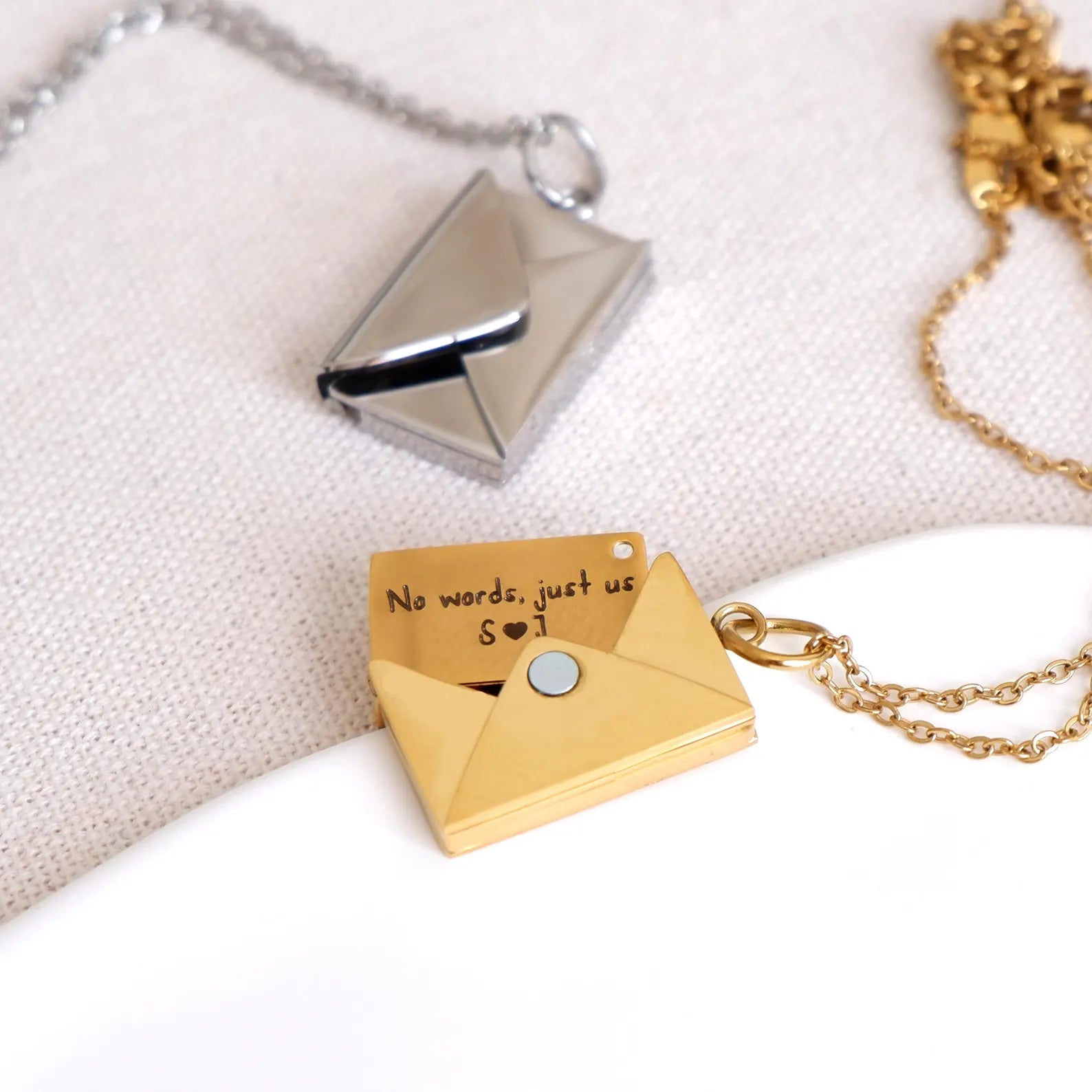 Secret Message Envelope Necklace
