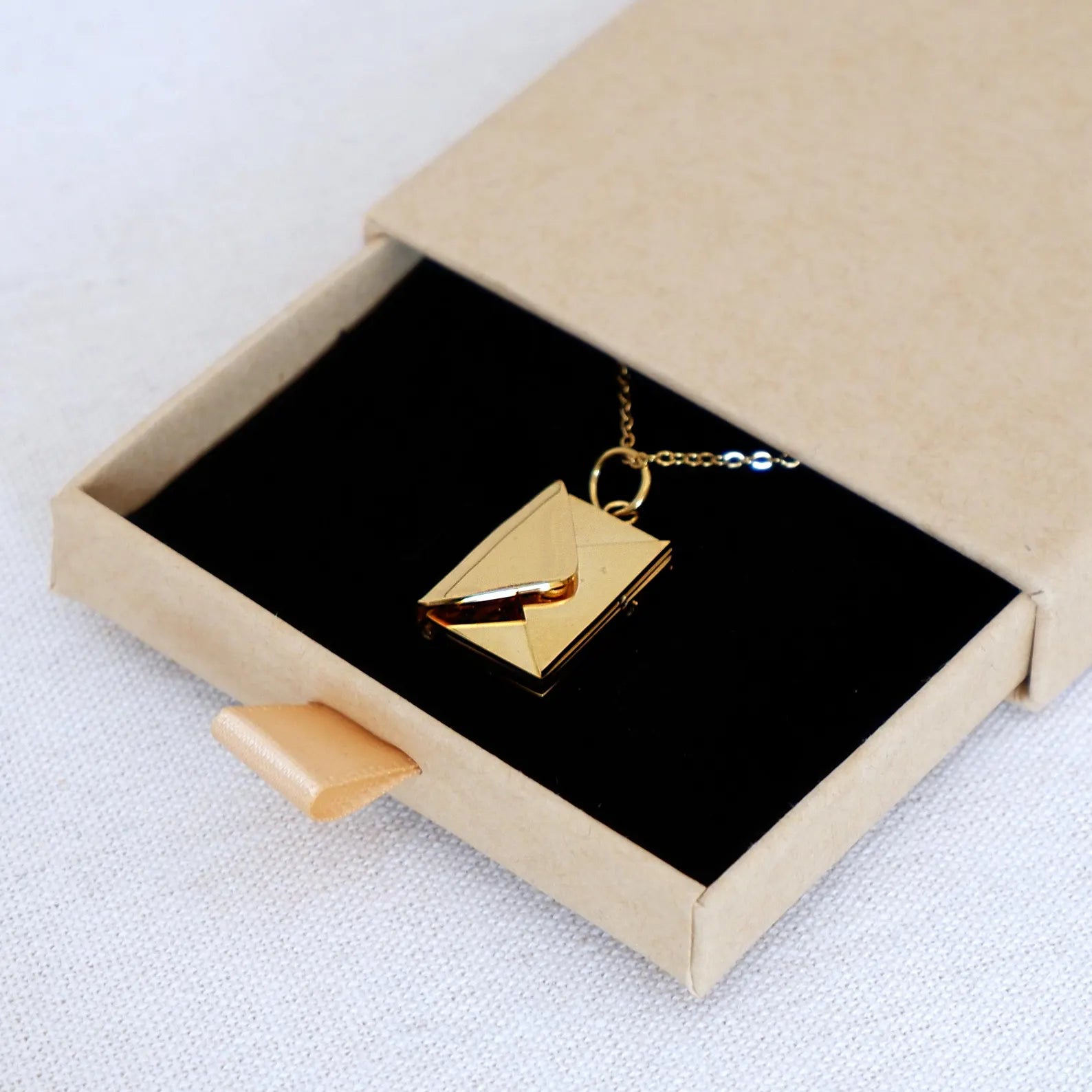 Secret Message Envelope Necklace