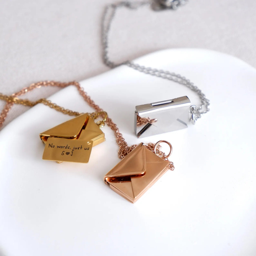 Secret Message Envelope Necklace
