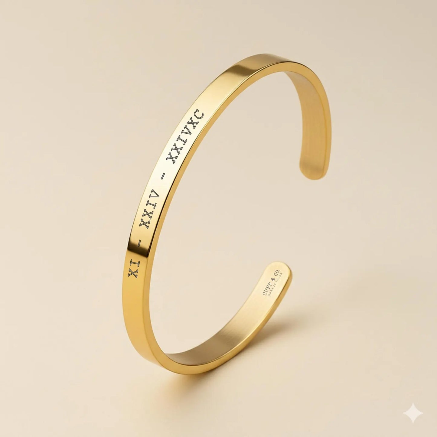 Customized Roman Date Stainless Steel Bracelet – Personalized Couple Bracelet for Men & Women