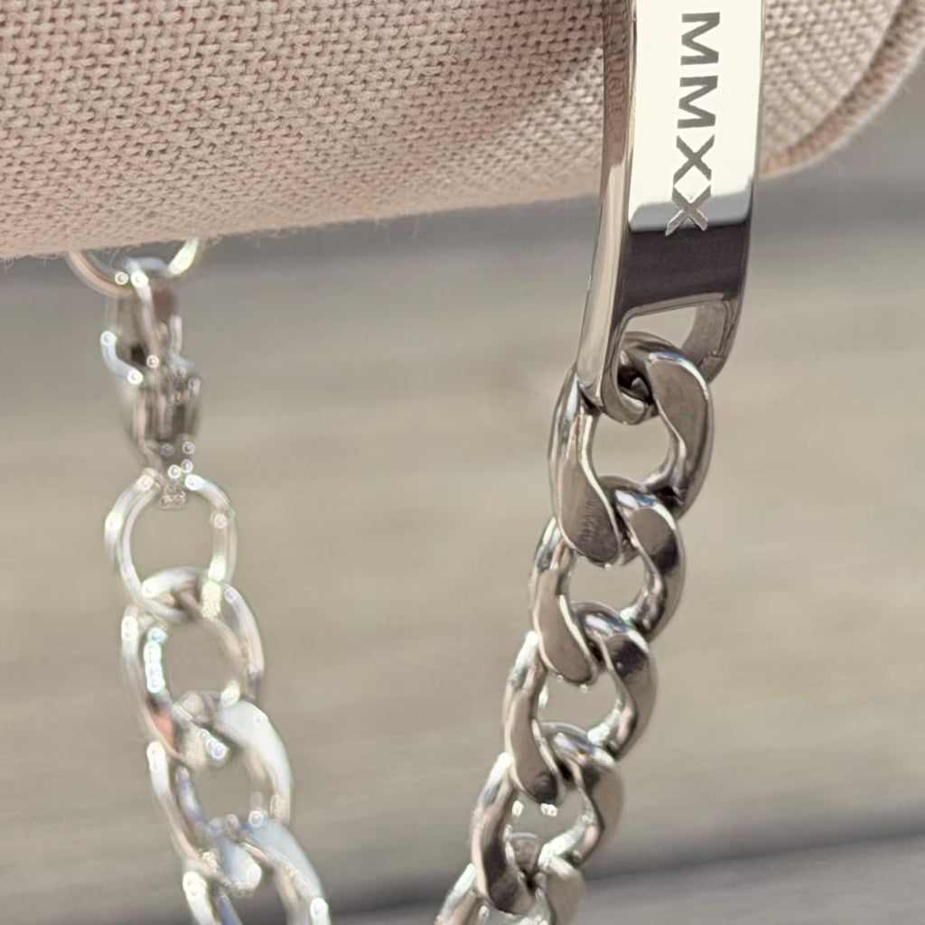 Personalized Engraved Stainless Steel Name Plate Chain Bracelet – Unisex Custom Message Bracelet