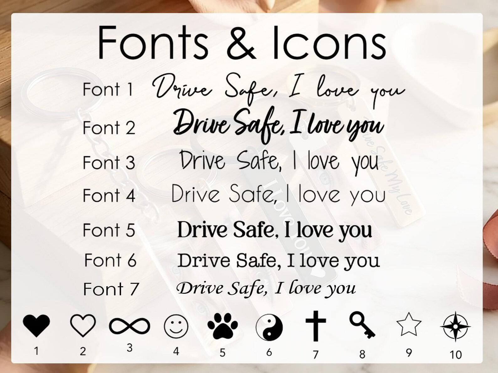 The Soulmate Glance: Personalized Photo Eye & Message Keychain