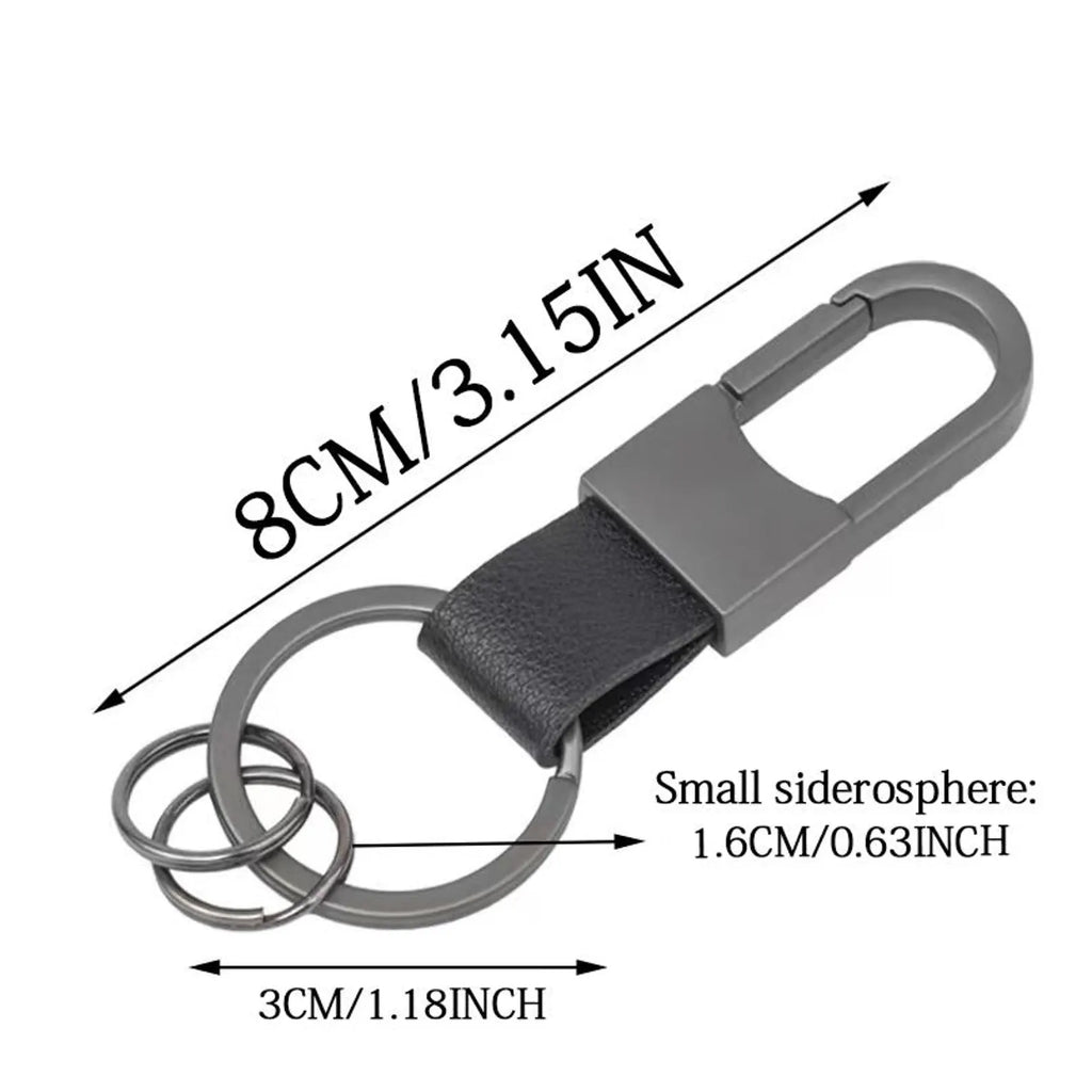 The Urban Stealth: Matte Black Personalized Tactical Carabiner Keychain