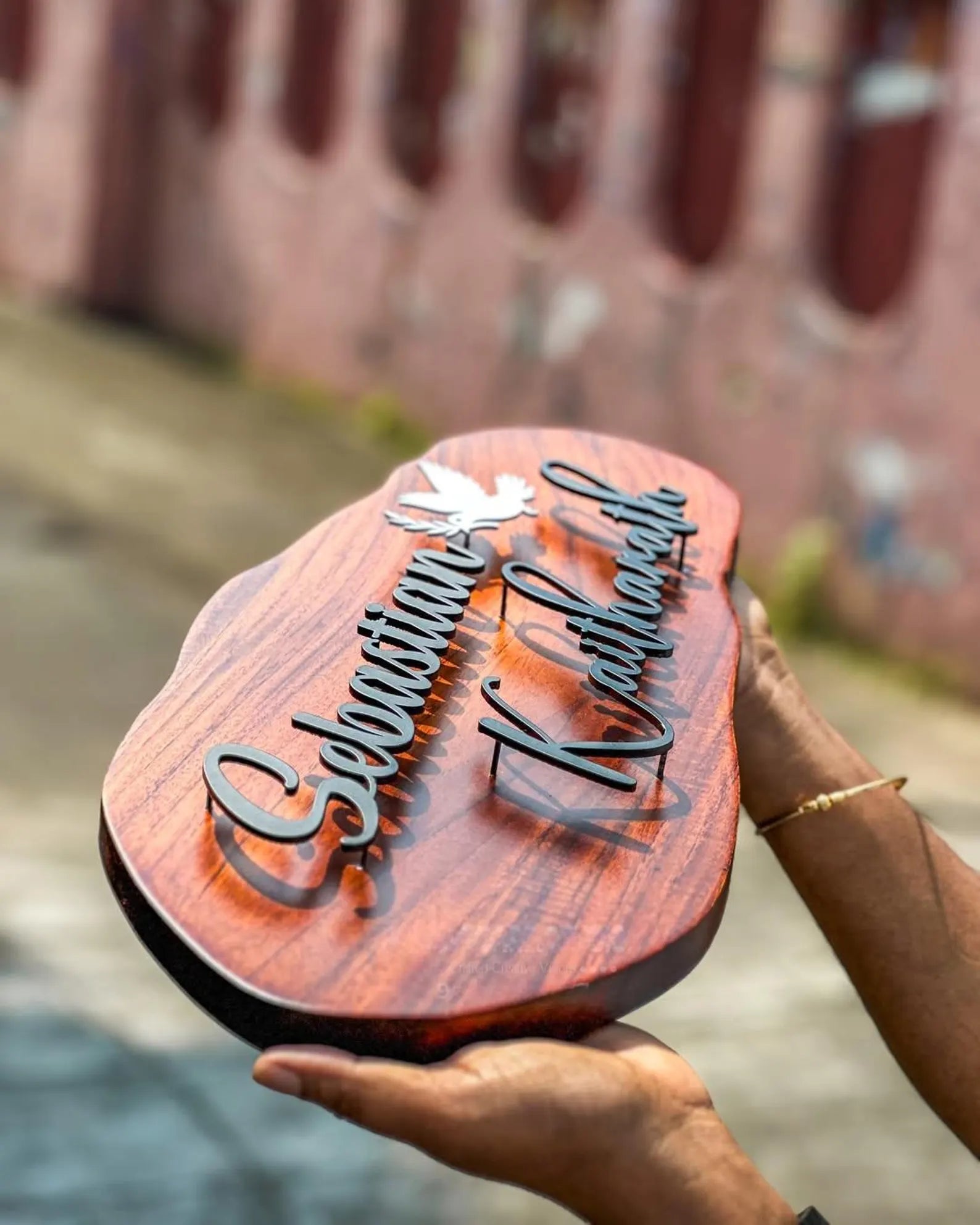 Premium Wooden Customized Signature Name Plate