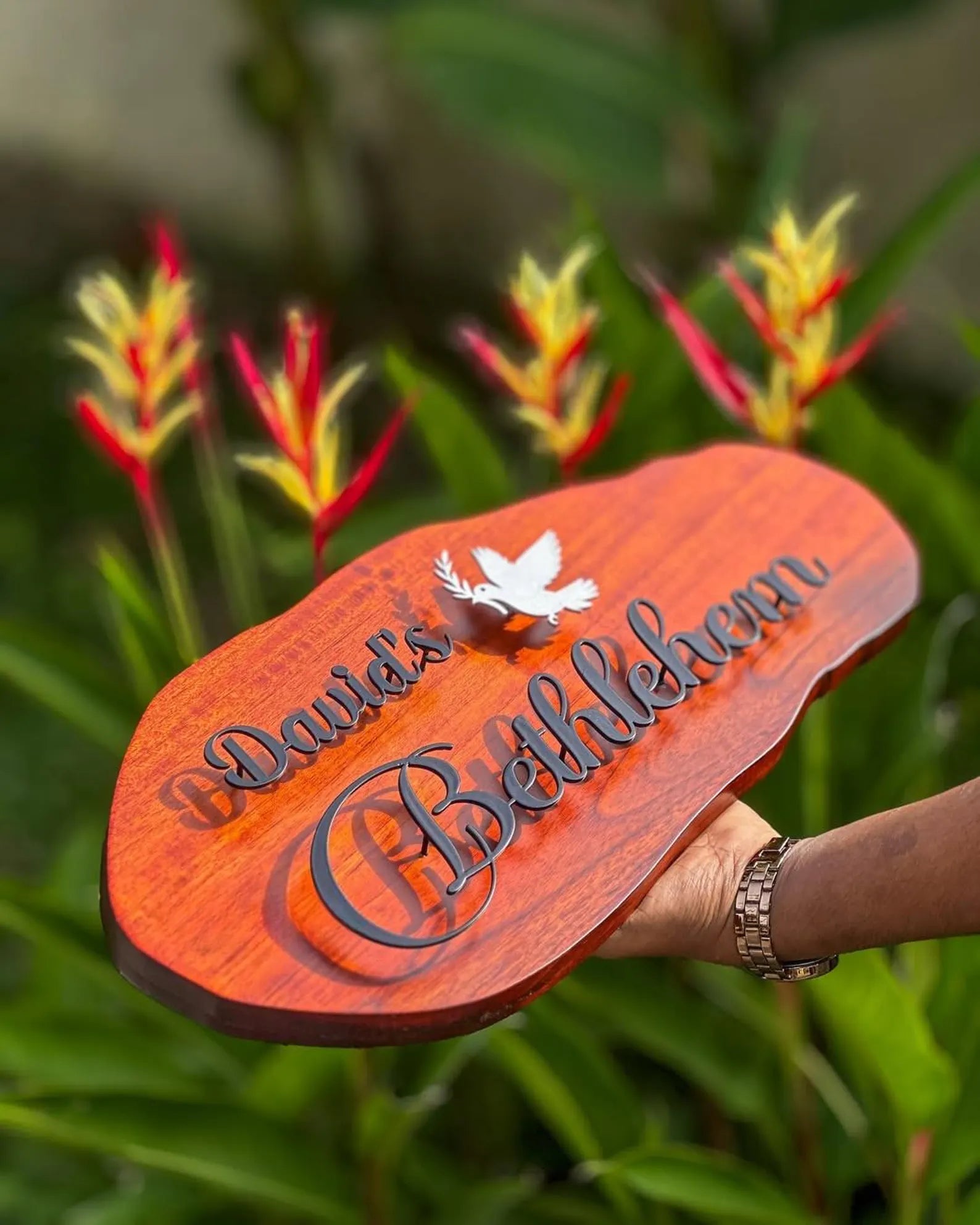 Premium Wooden Customized Signature Name Plate