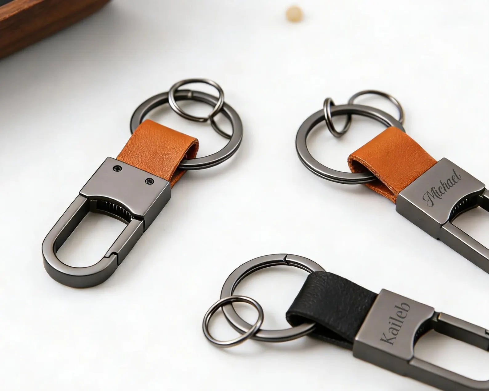 The Urban Stealth: Matte Black Personalized Tactical Carabiner Keychain