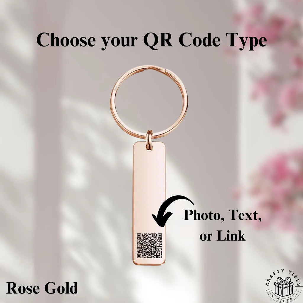 The Digital Connection: Personalized QR Code Bar Keychain