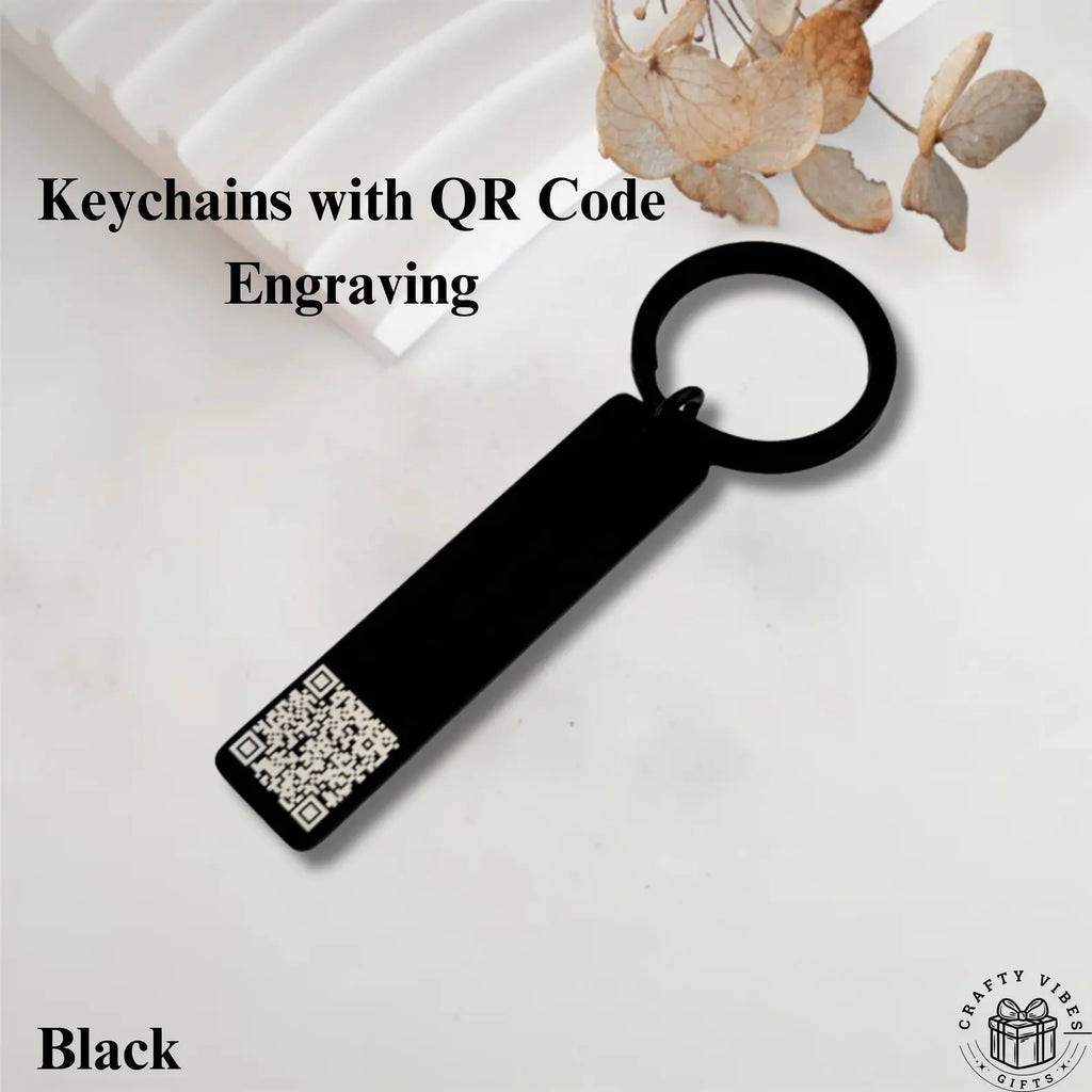 The Digital Connection: Personalized QR Code Bar Keychain