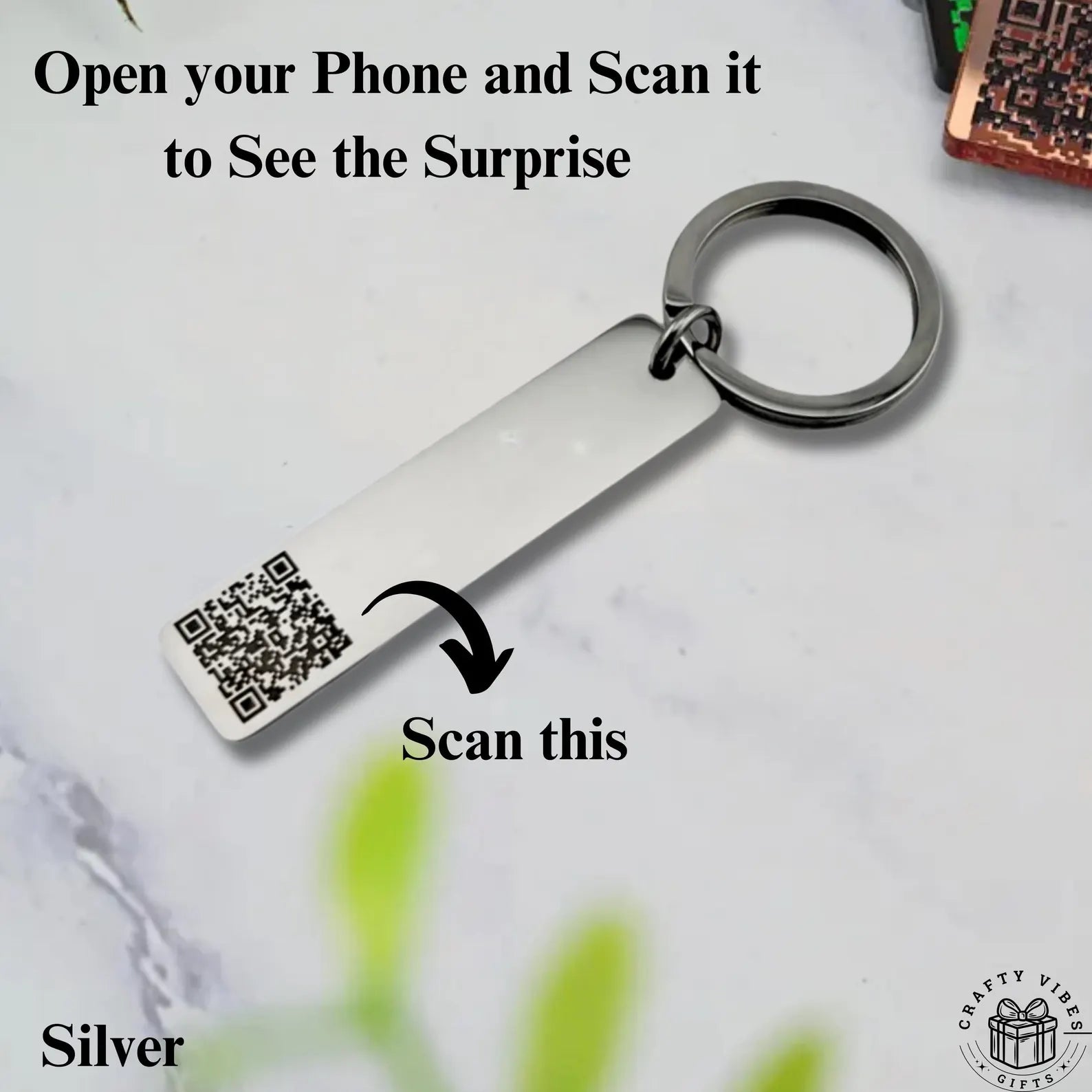 The Digital Connection: Personalized QR Code Bar Keychain